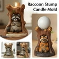 thumbnail image 6 of Pekkaxy Raccoon Tree Stump Candle Mold, 3.07x3.07x3.74 in, Food-Grade Silicone, Heat-Resistant and Flexible, Perfect for DIY Soy Wax, Beeswax, and Jelly Candles, 6 of 9
