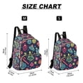 thumbnail image 2 of FORMRS Mini Backpack Purse for Women Quilted Travel Daypack Casual Shoulder Bag, Neon Christmas, 2 of 7