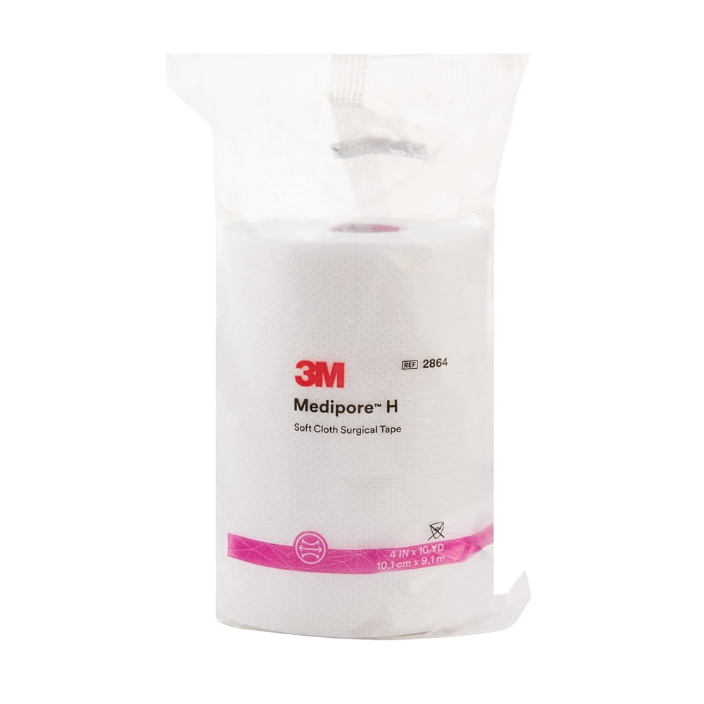 3M Medipore H Medical Tape 4" x 10 yd 2864, 12 Rolls, 1 Rolls/Roll