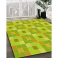 thumbnail image 3 of Ahgly Company Machine Washable Indoor Square Transitional Chameleon Green Area Rugs, 4' Square, 3 of 7