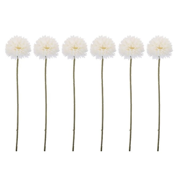6 piezas de flores de plástico Allinless decoración natural para hogar tamaño 30.00X6.00X6.00cm