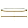 thumbnail image 5 of Acme Charrot Coffee Table, Clear Glass & Gold Finish, 5 of 6