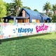 thumbnail image 5 of Banners de Feliz Pascua, Banner de Bienvenida a la Primavera para Fiestas de Pascua, Banner de Fondo para Césped, Suministros para Fiestas de Pascua en Interiores y Exteriores (9.8 x 1.6 pies), 5 of 6