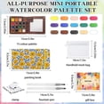 thumbnail image 2 of Juego de Pintura Acuarela GOOTXUSK Mini 15 Colores con Libro y Bolsa, 2 of 8