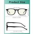 thumbnail image 4 of Eyekepper Spring Hinges Classic Retro Style Small Frame Computer Reading Glasses (Amber tinted lense, Transparent) +3.0, 4 of 7