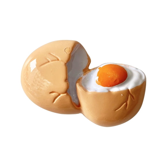 Autocollants de Réfrigérateur en Résine 3D Mignons Dessin Animé, Design Oeuf Lait Poule Vache, Aimant Puissant pour Réfrigérateur Casier Tableau Blanc, Ensemble de 4 Déco