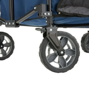 Gorilla Carts Collapsible Wagon Cart - 7 cu ft, 150 lb - Blue