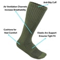 thumbnail image 2 of 12 Pairs US Army Military Boot Socks - Combat Tactical Trekking Hiking Policemen Firefighter Security Out Door Athletic Sport Socks, 2 of 6