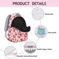 thumbnail image 4 of Trendy Strawberry Design Backpack for School & Everyday Use - Stylish College Bag for Teens & Women, Roomy Laptop Backpack, Cute Strawberry Print, Great Gift Idea, 4 of 6