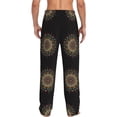 thumbnail image 3 of Picia Colorful Mandala Mens Soft Woven Cotton Elastic Waistband Sleep Pajama Pant Lounge Sleep Pant With Pockets And Drawstring-XX-Large, 3 of 9