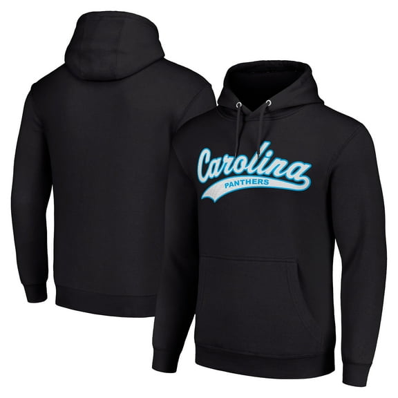 Unisex Starter Black Carolina Panthers Tailsweep Pullover Hoodie