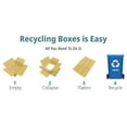 thumbnail image 2 of - 5x5x4 Pack of 25 Corrugated Cardboard Packing Shipping Mailing Moving Carton Boxes, 2 of 4