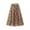 Khaki, variant on Elegant High Waist Pleated Midi Skirt Flowy A-Line Flare Design For Women Party And Daily Wear