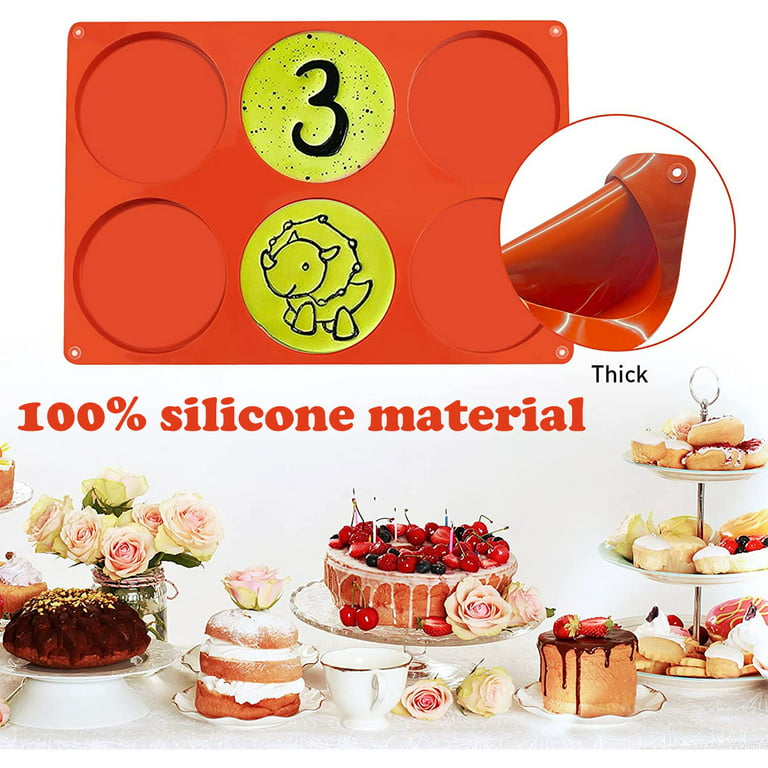 Silikomart Silicone Mold Muffin 5.6 Oz, 2.95 x 2.36 High, 6 Cavities  Multiple Cavity Silicone Baking Molds