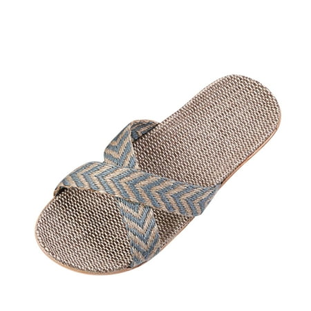 

Women Slippers Slippers For Women Breathable Bohemia Beach Slip On Shoes Flats Casual Sandals Grey 8.5