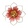 thumbnail image 2 of Outdoor Metal Wall Art, Metal Flower Wall Art, 12 in Diameter, Pink Gold Finish, Patio Wall Decor, Garden Decorations Outdoor, Yard Decorations, 1 Pc, 2 of 6