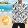thumbnail image 6 of Wancir Men's Sun Protection Shirts UV SPF UPF 50+ Long Sleeve Rash Guard Fishing Running Quick Dry Lightweight, 6 of 8