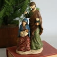 thumbnail image 2 of Traditional Holy Family Christmas Decoration Handcrafted Resins Nativity Scene Sculpture for Festives Tabletop Display, 2 of 9