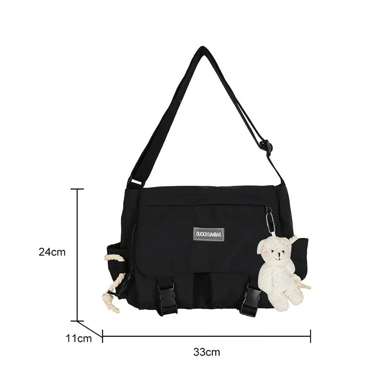 Bxingsftys Kawaii Large Messenger Bag - Teenage Aesthetic