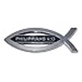 thumbnail image 3 of Christian Fish Philippians 4:13 Emblème Chrome, 3 of 4