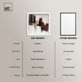 thumbnail image 6 of Golden Dusk III Shadowbox Print Elegant Wall Decor by Art Remedy, White Frame, 20 x 20, 6 of 7
