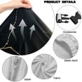 thumbnail image 7 of SCRAWLGOD Marble Print Golden Black Set of 4 Gaming Chair Covers Slipcovers Anti-Dust Dustproof Rotating Armchair Slipcovers Stretchy Gamer Chair Cover with Armrest Covers, 7 of 7