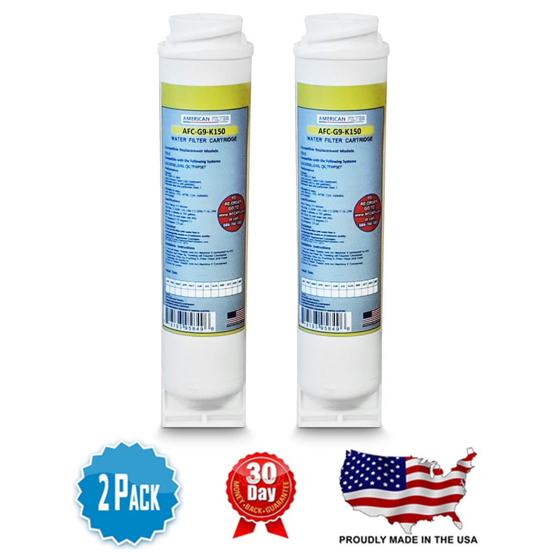 2 Pack American Filter Company™ brand water filters to