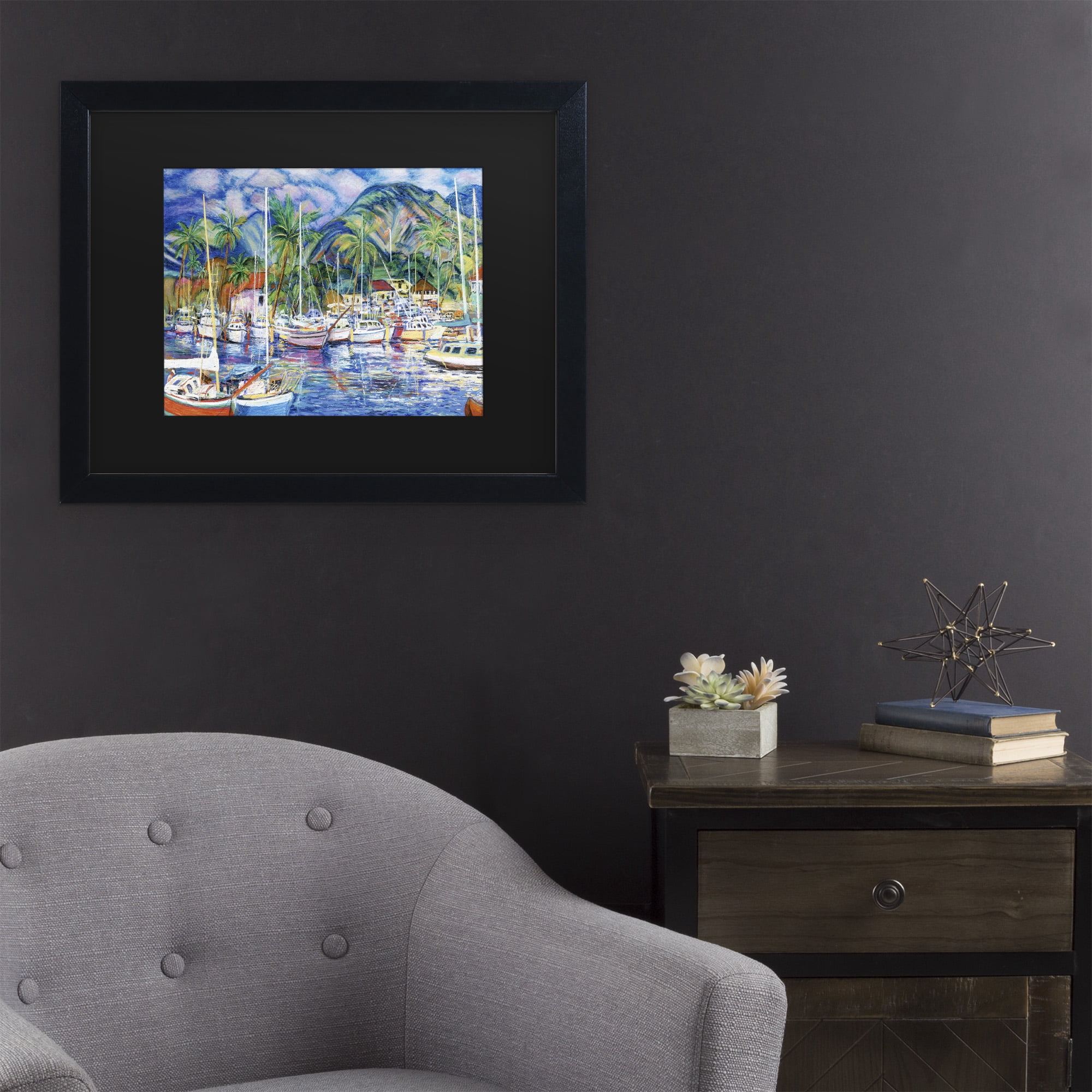 Trademark Fine Art 'Lahaina Marina' Canvas Art by Manor Shadian