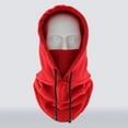 thumbnail image 1 of Men Women Winter Balaclava Warm Soft Fleece Drawstring Neck Gaiter Cycling Hiking Running Outdoors Hat, 1 of 7