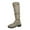 Beige, variant on Dasayo Wide Width Women's Boots Slouch Beige Knee-High Dressy Round Toe Buckles Boots Woman Shoes 36