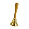 thumbnail image 2 of Campana de mano de latón, campana decorativa, mango de madera, campana para cena, campana para almuerzo, decoración 77 cm x 204 cm, 2 of 9