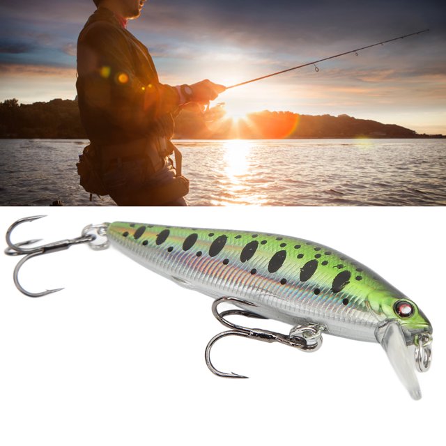Cebos de pececillo de pesca de 7 g cebos de pesca artificiales duros con 2 anzuelos de lengüeta para agua salada ANGGREK Otros