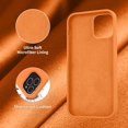 thumbnail image 5 of for iPhone 13 Pro Case,[with Ring Stand][Support Magnetic Car Mount] [Anti-Scratch Microfiber Lining] Slim Shockproof Silicone Phone Case for iPhone 13 Pro 6.1 Inch-Bright Orange, 5 of 14