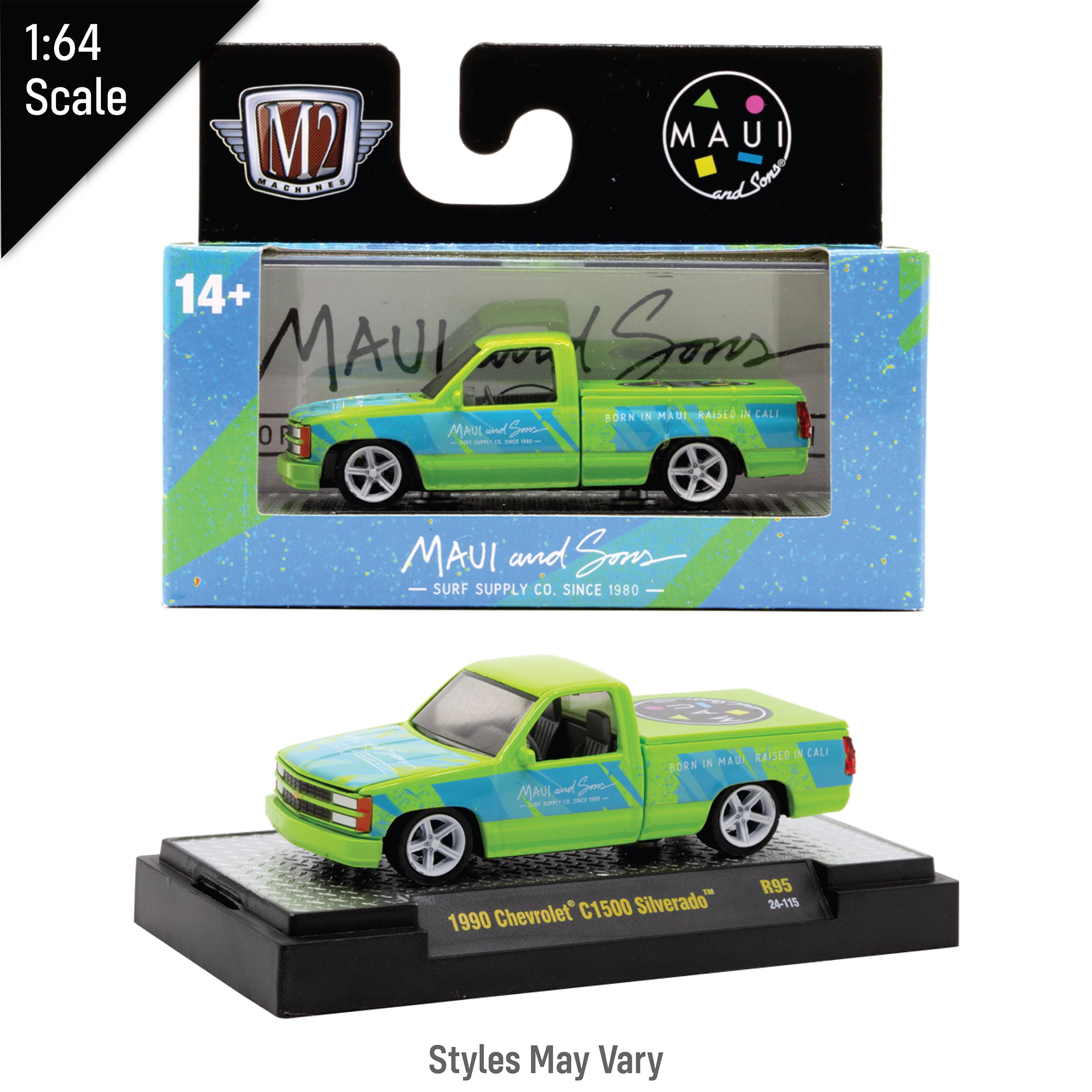 M2 Machines 32500 Auto-Thentics 1:64 Scale Diecast Toy Cars & Truck (1 Vehicle, Styles May Vary)