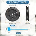 thumbnail image 2 of 6Pack 27/32"(21mm) ID 1" (25mm) Drill Hole Grommets with Cable Ties, Black, 2 of 7