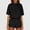 Black, variant on Laipiong Womens 2 Piece Short Sets Lightweight Summer Casual Solid Tops and Shorts Suits Trendy Loose Fit Workout Outfits short sets for women 2 piece