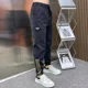 thumbnail image 3 of Pantalones Casual Negro Elástico Jeans Hombre Stretch Cropped Hombre Pantalones Vaquero Xs Regular Original Verano 2024 Tendencia Primavera Otoño, 3 of 4