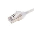 thumbnail image 3 of Monoprice Cat6A Ethernet Patch Cable - 7 Feet - White | Snagless, Double Shielded, Component Level, CM, 30AWG, Ideal For Data Centers and Server Rooms - SlimRun Series, 3 of 4