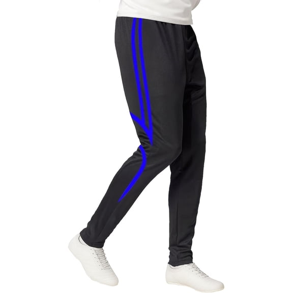 Just 4 Kicks Black & White Lightweight Athletic Pants Men's Large