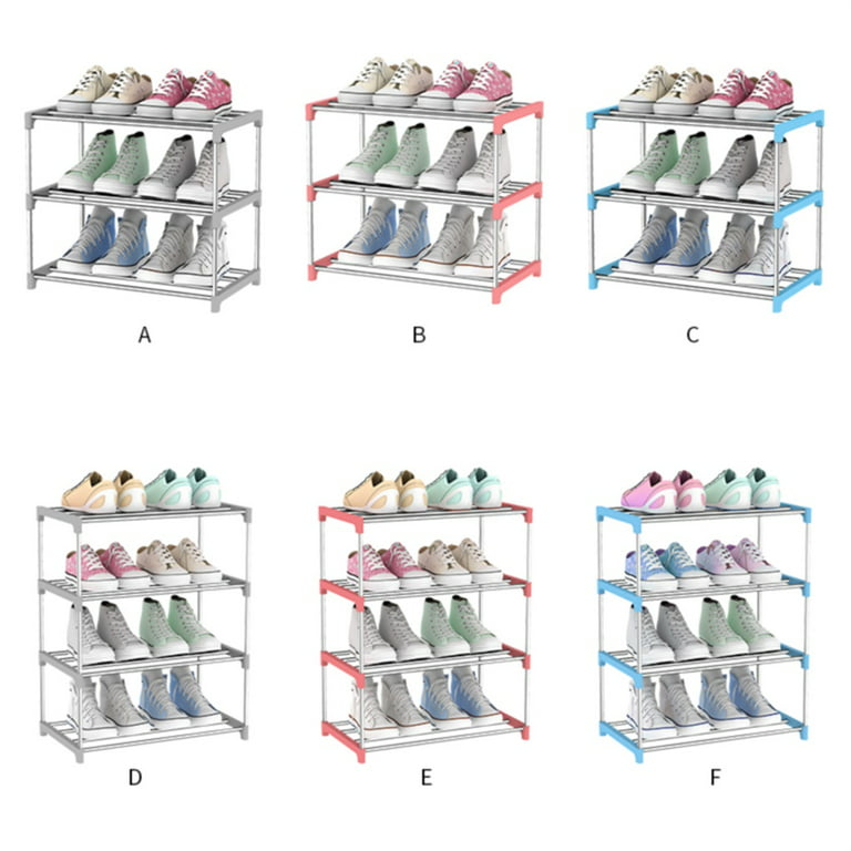 4-tier Shoe Rack, Plastic Shoes Storage Organizer, Multi-layer