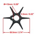 thumbnail image 2 of Unique Bargains Boat Outboard Water Pump Impeller for Suzuki 9.9 25hp, 2 of 4