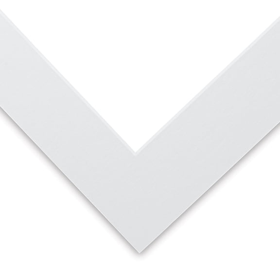 Blick White Core Pre-Cut Mat - Manor White, 11" x 14" (8-1/2" x 11" Opening)