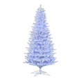thumbnail image 1 of Vickerman 120" Plastic Spruce LED Artificial Christmas Tree in Shiny White/Blue, 1 of 2