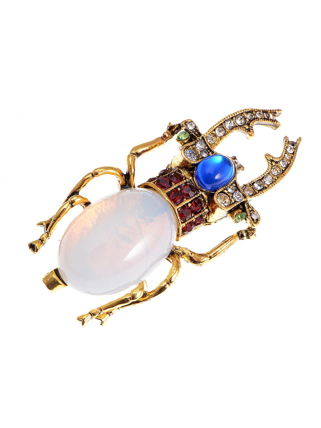 Feinuhan Antique Golden Tone Egyptian Vintage Pincher Scarab Beetle Bug Brooch... by