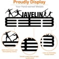 thumbnail image 5 of 1set Fashion Iron Medal Hanger Holder Display Wall Rack with Screws Word Javelin Sports Themed Pattern 150x400mm craft product toy, 5 of 6