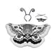 thumbnail image 3 of Disfraz de de polilla para Halloween, accesorios fotográficos para fiestas de disfraces, cumpleaños y festivales. Gris, 3 of 8