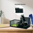thumbnail image 3 of Mesh Pen Holder Desk Organizer Set, Pencil Storage Holder with 3 Compartments for Paper Clip, Sticky Notes, Pencil Holder Pen Cups Desk Necessities Office Organization Desk Office Desk Decor, 3 of 8