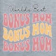 thumbnail image 5 of Wild Bobby, World's Best Bonus Mom Mother's Day Women’s Standard V-Neck Tee, Heather Grey, Large, 5 of 6