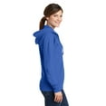 thumbnail image 3 of Port & Company Ladies Core Fleece Full Zip Hooded Sweatshirt-L (Royal), 3 of 6