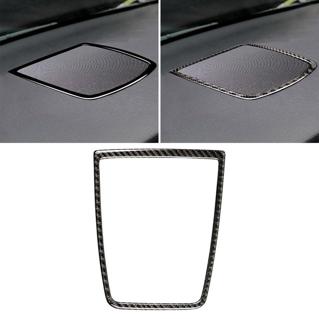 Decoración De Panel De Altavoz Interior De Coche De Fibra De Carbono, Accesorios De Coche, Calcomanía De Panel De Altavoz Impermeable Compatible Con Bmw 5 Series Gt F07 Inevent VI011287-00